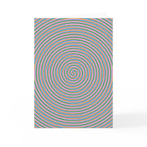 Groovy Spiral Design Print cards by artispower Groovy Spiral Design Print cards