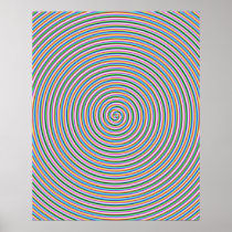 Groovy Spiral Print