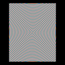 Groovy Spiral Print posters