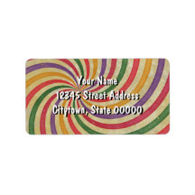 Groovy Spiral Sunbeam Ray Swirl Design Grungy Labels