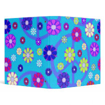 GROOVY TIMZ FLOWER POWER LOVE AND PEACE BINDER
