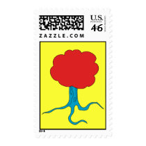 Groovy Tree postage by boldhumor Groovy Tree postage