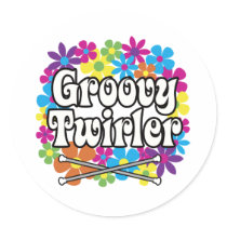 Groovy Twirler stickers by DanceTwirlObsessions Groovy Twirler stickers
