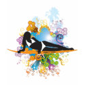 Groovy Vixen Surfer Silhouette T t-shirts by engine29 Groovy Vixen Surfer Silhouette T t-shirts