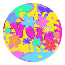 Groovy Vote Stickers