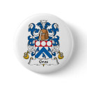 Gros Family Crest buttons by coatsofarms Gros Family Crest buttons