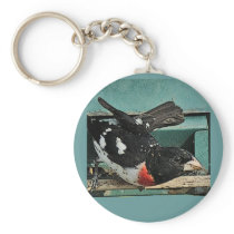 Grosbeak Birds Key Chain