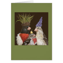 Grosbeak family card