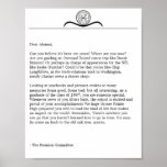 Grosse Pointe High Reunion Letter Print