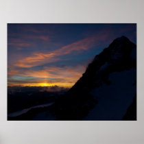 Großglockner with sunset poster
