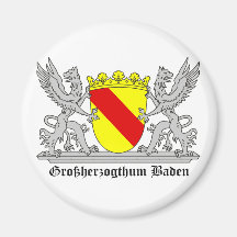 Großherzogthum bathing with writing refrigerator magnets