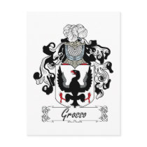 Grosso Family Crest postcards