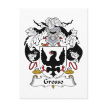 Grosso Family Crest postcards
