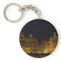 Grote Market, Brussel, Belgium Keychain