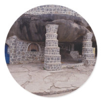 Grotto Shrine of Mariel, visitation of Virgin Mary Round Stickers