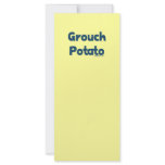 Grouch Potato Rack Card Design