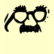 GROUCHO LIKE MASK T SHIRT