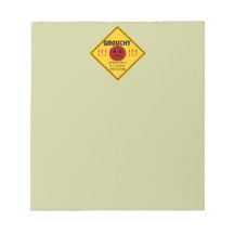Grouchy. Approach at your own risk. Memo Note Pad
