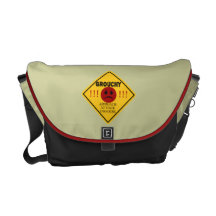 Grouchy. Approach at your own risk. Messenger Bags