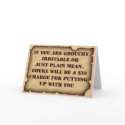 Grouchy Greeting Card by pdffun Grouchy Greeting Card