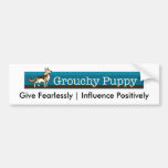 Grouchy Puppy Bumper Stickers