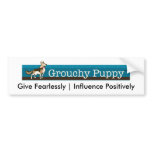 Grouchy Puppy Bumper Stickers bumper stickers