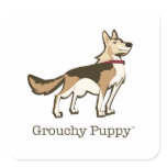 Grouchy Puppy Stickers!!