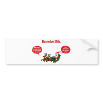 Grouchy Santa bumper stickers by Dustbuster Grouchy Santa bumper stickers