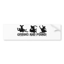 Ground and Pound Line Bumper Stickers
