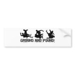 Ground and Pound Line bumper stickers