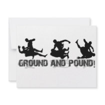 Ground and Pound Line Personalized Invitation