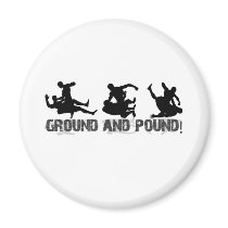 Ground and Pound Line magnets by gematix Ground and Pound Line magnets