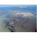 Ground Clouds From Window Of Airplane photo sculptures