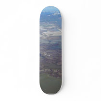Ground Clouds From Window Of Airplane Custom Skateboard