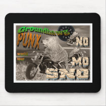 Groundhawg PUNX world tour NO MO SNO mousepads by bigshinyday Groundhawg PUNX world tour NO MO SNO mousepads