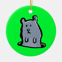 groundhog christmas tree ornament