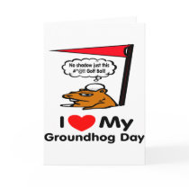 Groundhog Day Greeting Card