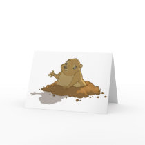 Groundhog Day Card (Blank) by stlewis75 Groundhog Day Card (Blank)