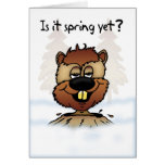 Groundhog Day Card - Is It Spring Yet?