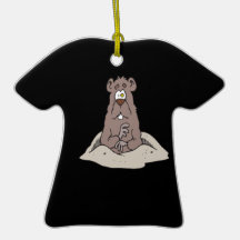 Groundhog Day Christmas Ornaments