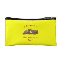 Groundhog Day Kiss Cosmetic Bag