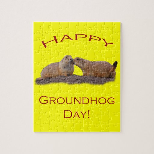 Groundhog Day Kiss Puzzle Zazzle