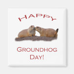 Groundhog Day Kiss Refrigerator Magnet