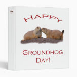Groundhog Day Kiss Vinyl Binder