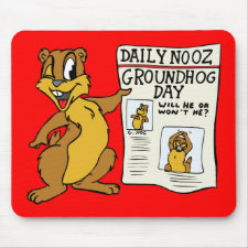 Groundhog Day News Mousepad