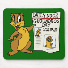 Groundhog Day News Mousepad