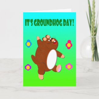 Groundhog day (no shadow) card