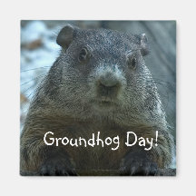 Groundhog Day!! Refrigerator Magnet