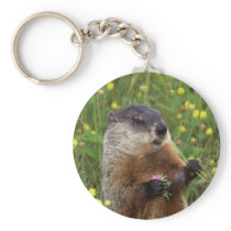 Groundhog Pose Keychain