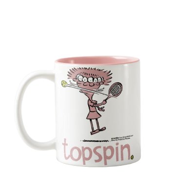 Groundies- Topspin Mug (Right hand) by rickdraw